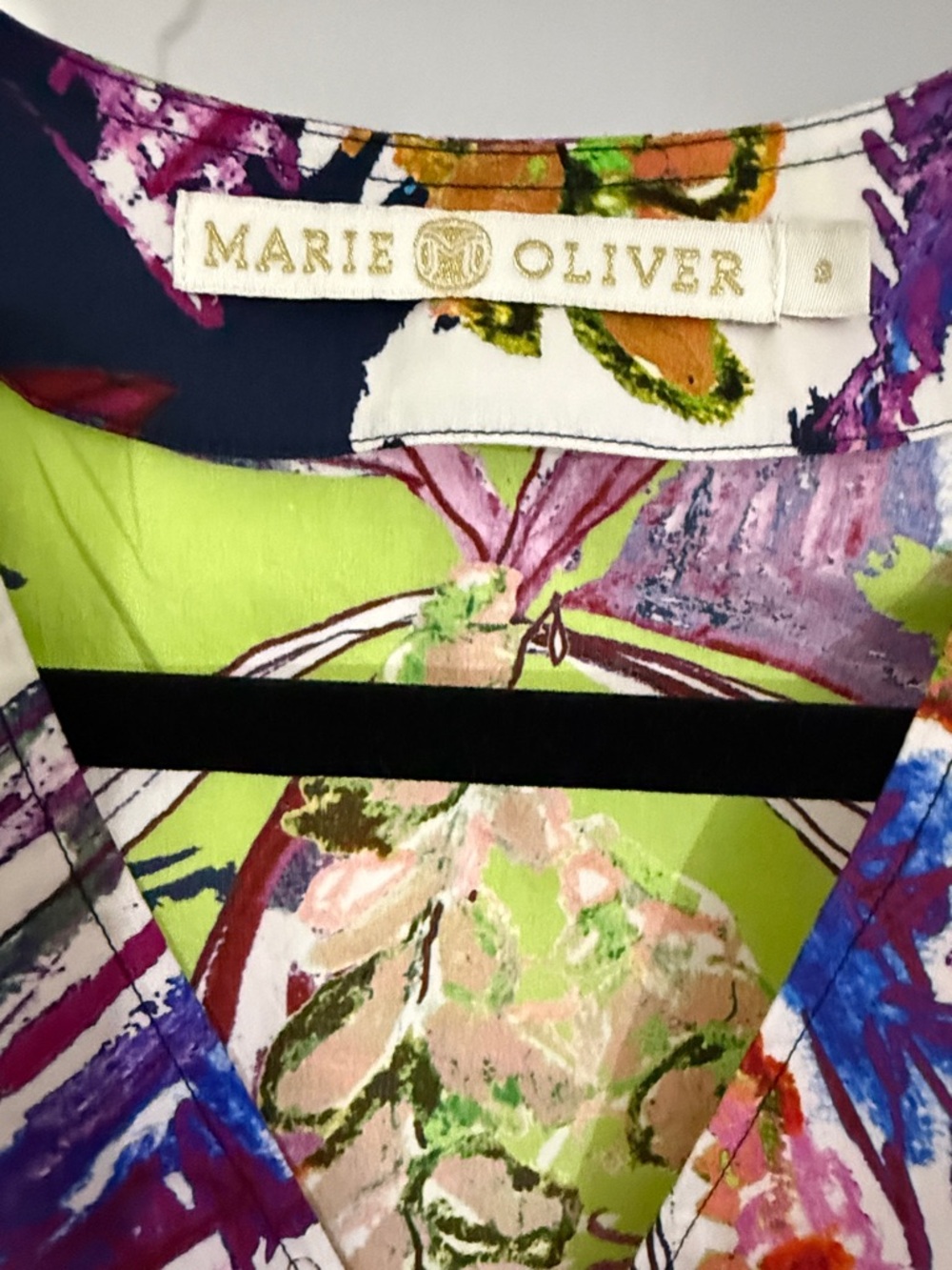 Marie Oliver Multi-Color Floral Ruffle Mini Dress small - Picture 8 of 9